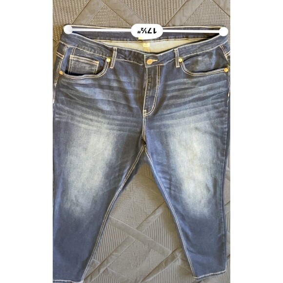 Copper Flash Jeans Curvy Ankle Skinny Midrise Stretch Women’s Size 16 - Picture 12 of 12